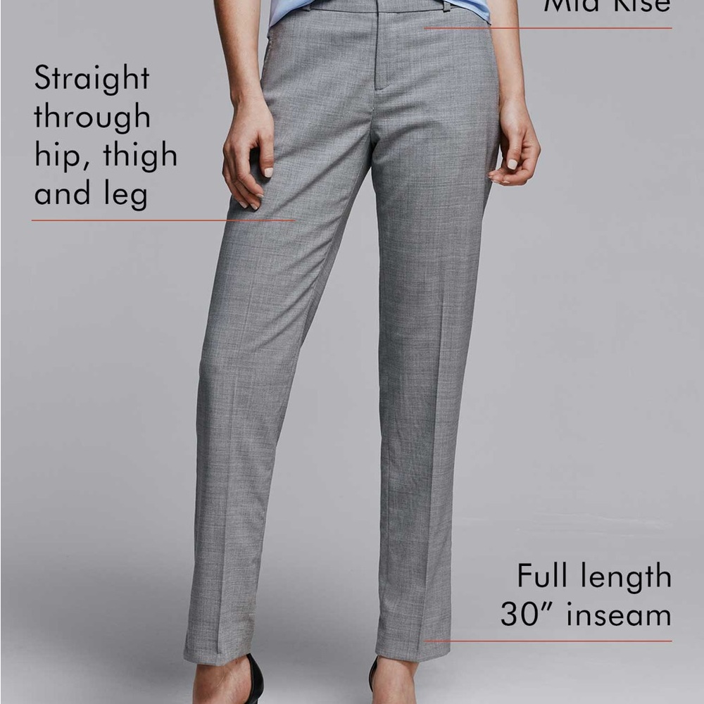 Banana Republic Ryan Gray Straight Leg Pants